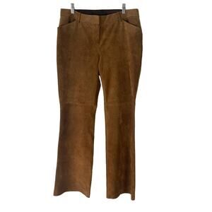 Skotts Suede Vintage 90s Women's Size 12 100% Suede Tan Bootcut Pants